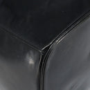 CHANEL Vanity Pouch Patent leather Black Gold CC Auth bs33674-16
