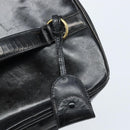 CHANEL Vanity Pouch Patent leather Black Gold CC Auth bs33674-9