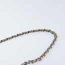 CHANEL Matelasse Accessory Pouch Leather Beige Silver CC Auth bs33676-8