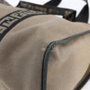 FENDI Tote Bag Canvas Brown Silver Auth bs33677-16