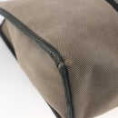 FENDI Tote Bag Canvas Brown Silver Auth bs33677-9