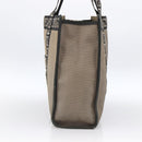 FENDI Tote Bag Canvas Brown Silver Auth bs33677-4