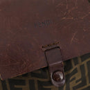 FENDI Zucca Canvas Rugzak Bruin Zwart Auth bs33678-19