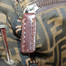 FENDI Zucca Canvas Rugzak Bruin Zwart Auth bs33678-24