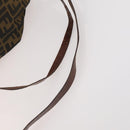 FENDI Zucca Canvas Rugzak Bruin Zwart Auth bs33678-8