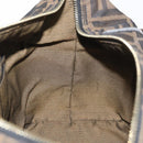 FENDI Zucca Canvas Hand Bag Black Brown Auth bs33679-22