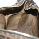 FENDI Zucca Canvas Hand Bag Black Brown Auth bs33679-23