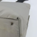 Salvatore Ferragamo Hand Bag Nylon Gray Silver Auth bs33681-15