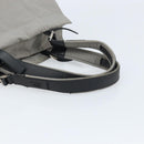 Salvatore Ferragamo Hand Bag Nylon Gray Silver Auth bs33681-7