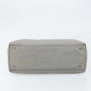 Salvatore Ferragamo Hand Bag Nylon Gray Silver Auth bs33681-5