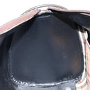 Burberrys Nova Check Hand Bag Canvas Beige Gold Auth bs33687-21