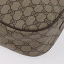 GUCCI GG Supreme Web Sherry Line Bag PVC Beige Gold 001 754 6177 Auth bs33691-18