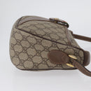 GUCCI GG Supreme Web Sherry Line Bag PVC Beige Gold 001 754 6177 Auth bs33691-3
