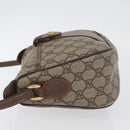 GUCCI GG Supreme Web Sherry Line Bag PVC Beige Gold 001 754 6177 Auth bs33691-4