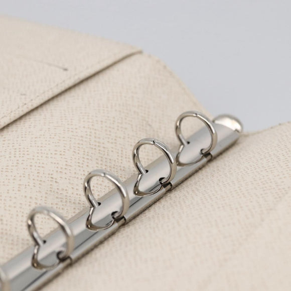 LOUIS VUITTON Epi Agenda PM Day Planner Cover White Yvoire R2005J Auth bs33692