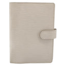 LOUIS VUITTON Epi Agenda PM Day Planner Cover White Yvoire R2005J Auth bs33692-13