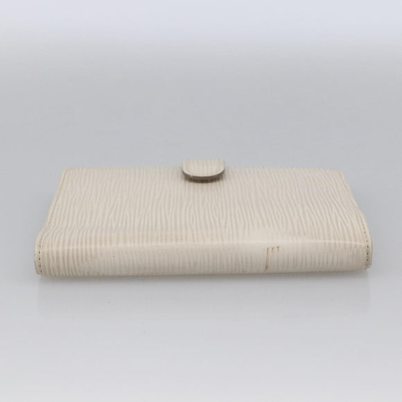 LOUIS VUITTON Epi Agenda PM Day Planner Cover White Yvoire R2005J Auth bs33692