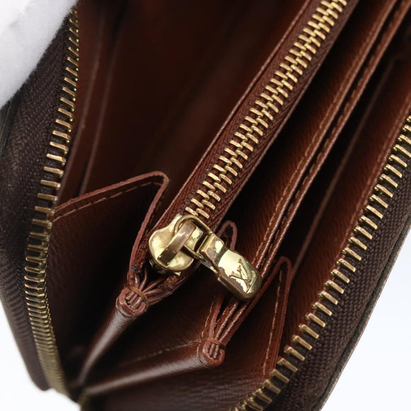 LOUIS VUITTON Monogram Zippy Wallet Long Wallet M42616 LV Auth bs33694