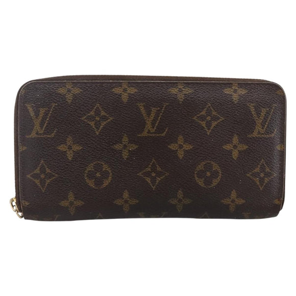 LOUIS VUITTON Monogram Zippy Wallet Long Wallet M42616 LV Auth bs33694
