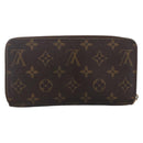 LOUIS VUITTON Monogram Zippy Wallet Long Wallet M42616 LV Auth bs33694-2