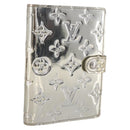 LOUIS VUITTON Monogram Miroir Agenda PM Day Cover Silver R20963 LV Auth bs33695-1