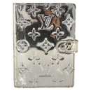 LOUIS VUITTON Monogram Miroir Agenda PM Day Cover Silver R20963 LV Auth bs33695-13