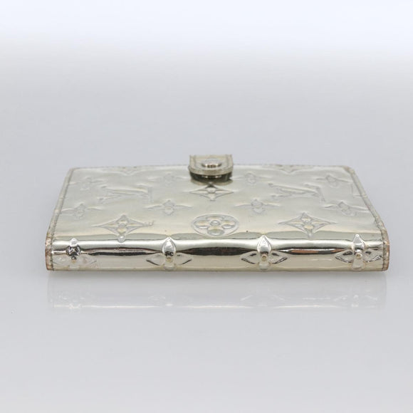 LOUIS VUITTON Monogram Miroir Agenda PM Day Cover Silver R20963 LV Auth bs33695