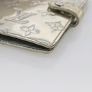 LOUIS VUITTON Monogram Miroir Agenda PM Day Cover Silver R20963 LV Auth bs33695-7
