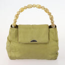 Christian Dior Trotter Canvas Hand Bag Nylon 2 Set Green Navy Auth bs33699-2