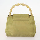 Christian Dior Trotter Canvas Hand Bag Nylon 2 Set Green Navy Auth bs33699-3