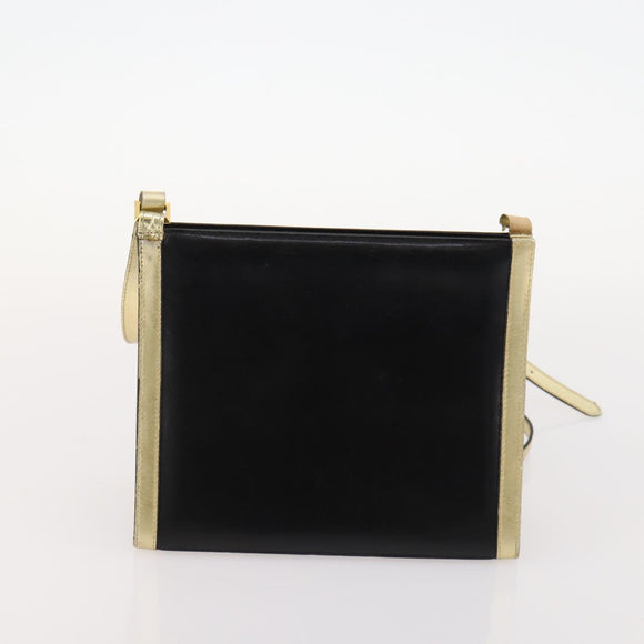 Salvatore Ferragamo Shoulder Bag Leather 2 Set Black Auth bs33700