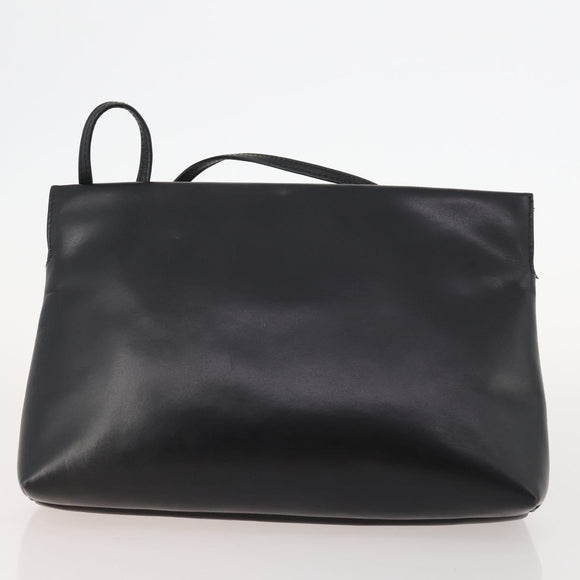 Salvatore Ferragamo Shoulder Bag Leather 2 Set Black Auth bs33700