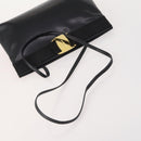 Salvatore Ferragamo Shoulder Bag Leather 2 Set Black Auth bs33700-5