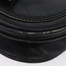 SAINT LAURENT Shoulder Bag Leather Black Silver Auth bs33702-11