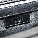 VERSACE Business Bag Leather Black Gold Auth bs33703-22