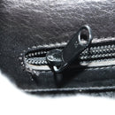 VERSACE Business Bag Leather Black Gold Auth bs33703-23