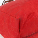 GUCCI GG Canvas Tote Bag Nylon Gold Red 282439 Auth bs33704-14