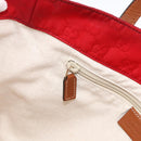 GUCCI GG Canvas Tote Bag Nylon Gold Red 282439 Auth bs33704-21