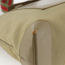 GUCCI Tote Bag Canvas Beige Khaki Red 019 0426 3444 Auth bs33705-14