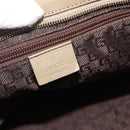 GUCCI Tote Bag Canvas Beige Khaki Red 019 0426 3444 Auth bs33705-18