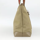 GUCCI Tote Bag Canvas Beige Khaki Red 019 0426 3444 Auth bs33705-3