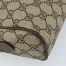 GUCCI GG Supreme Web Sherry Line Bag PVC Beige Gold 904 02 005 Auth bs33706-15