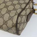GUCCI GG Supreme Web Sherry Line Bag PVC Beige Gold 904 02 005 Auth bs33706-16