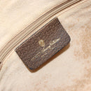 GUCCI GG Supreme Web Sherry Line Bag PVC Beige Gold 904 02 005 Auth bs33706-19