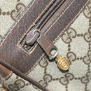 GUCCI GG Supreme Web Sherry Line Bag PVC Beige Gold 904 02 005 Auth bs33706-24