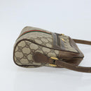 GUCCI GG Supreme Web Sherry Line Bag PVC Beige Gold 904 02 005 Auth bs33706-3