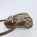 GUCCI GG Supreme Web Sherry Line Bag PVC Beige Gold 904 02 005 Auth bs33706-4
