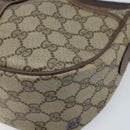 GUCCI GG Supreme Web Sherry Line Bag PVC Beige Gold 89 02 032 Auth bs33708-14
