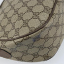 GUCCI GG Supreme Web Sherry Line Bag PVC Beige Gold 89 02 032 Auth bs33708-17