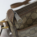 GUCCI GG Supreme Web Sherry Line Bag PVC Beige Gold 89 02 032 Auth bs33708-19